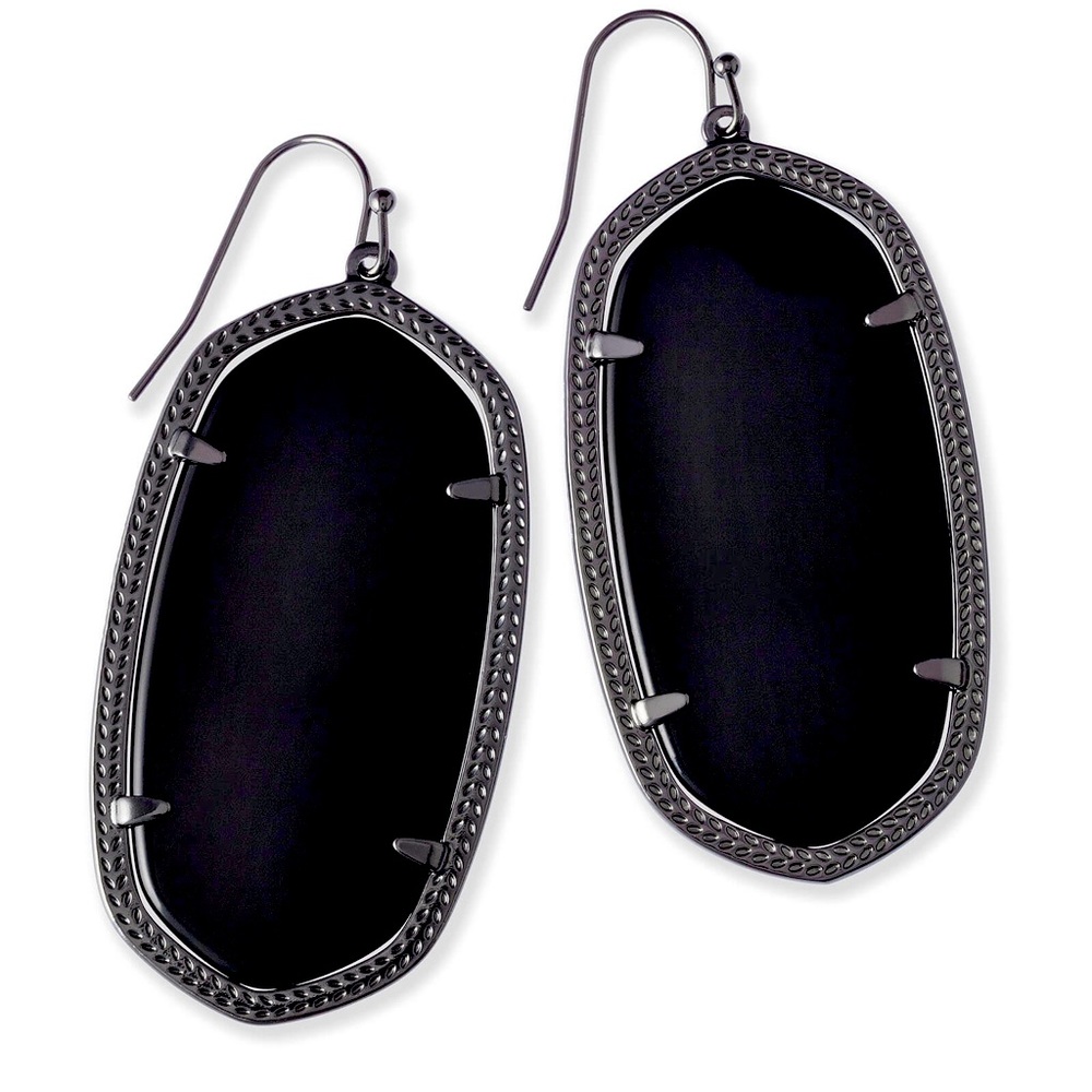 Danielle Black Earrings Kendra Scott